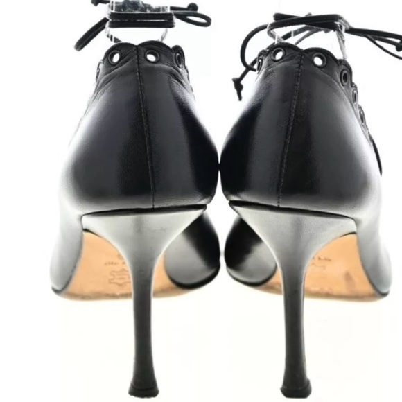 Jimmy Choo Black Lace-Up Heels - Picture 4 of 12